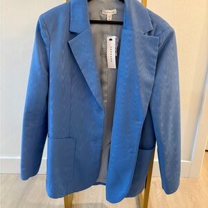 Topshop NWT Oversized Sky Blue Blazer - Size 8